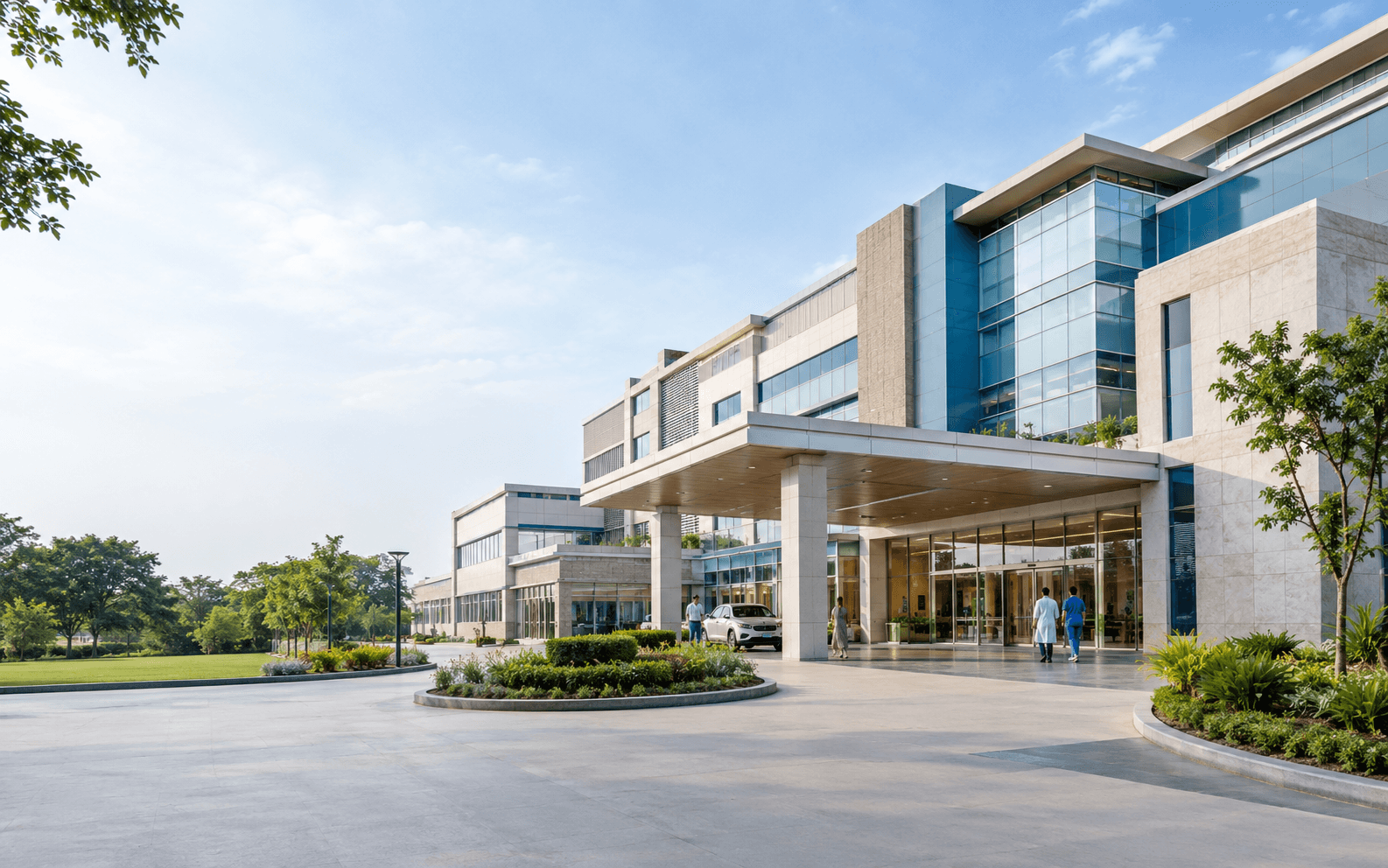 Modern healthcare facility representing CliniCity healthcare infrastructure work